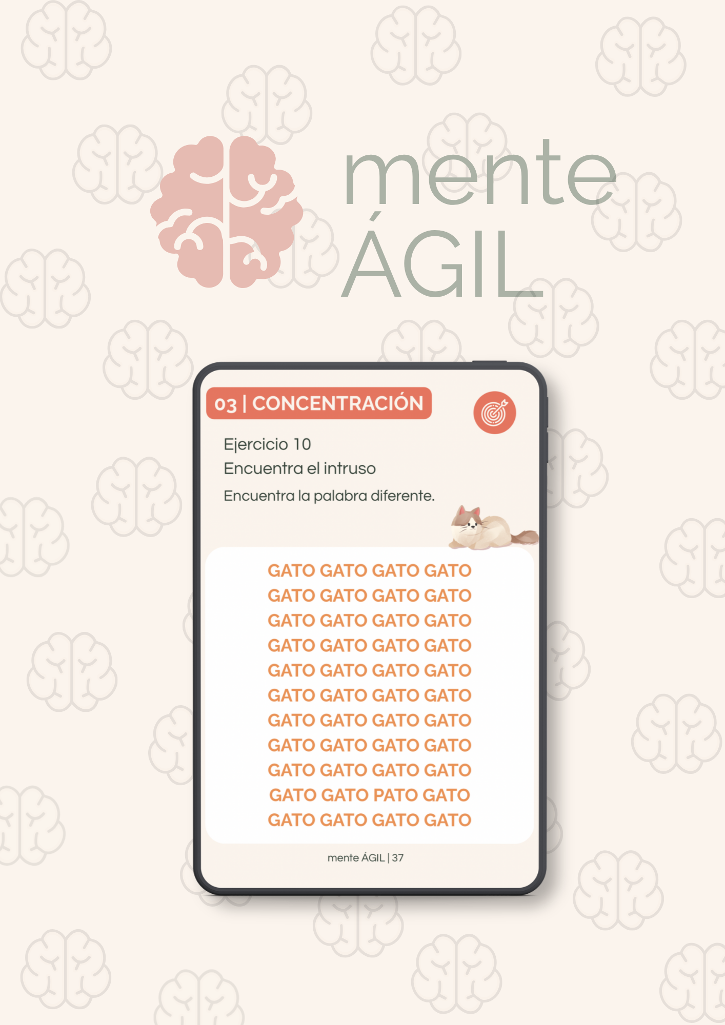 🧠 Mente Ágil | Cuadernillo de Estimulación Cognitiva para Adultos +50